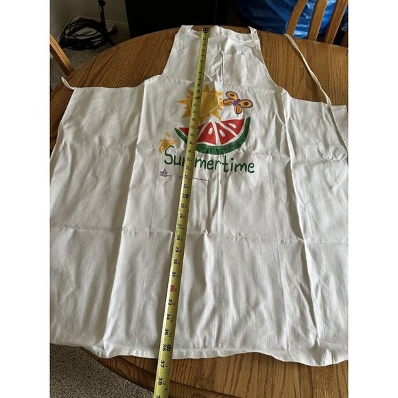 Summer Time Apron Watermelon Sun Pockets Large Size - Picture 4 of 6